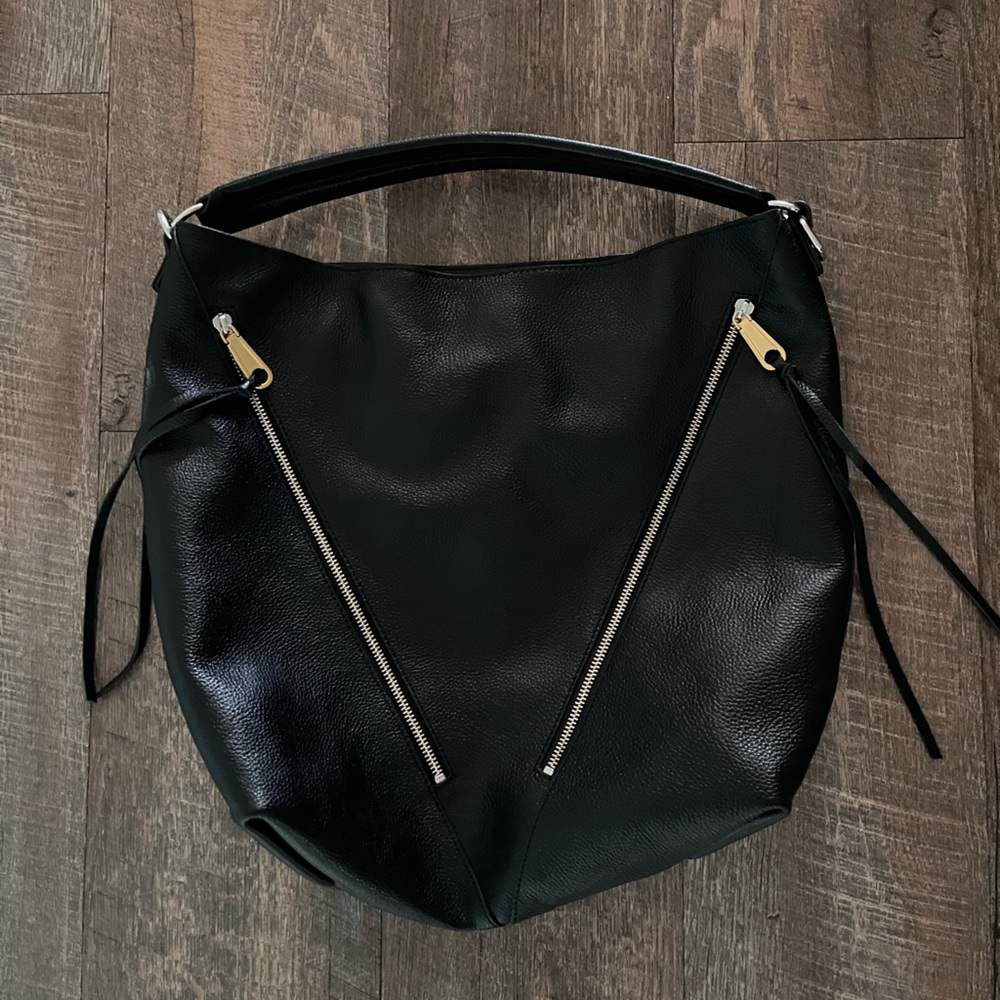 Rebecca minkoff black leather purse